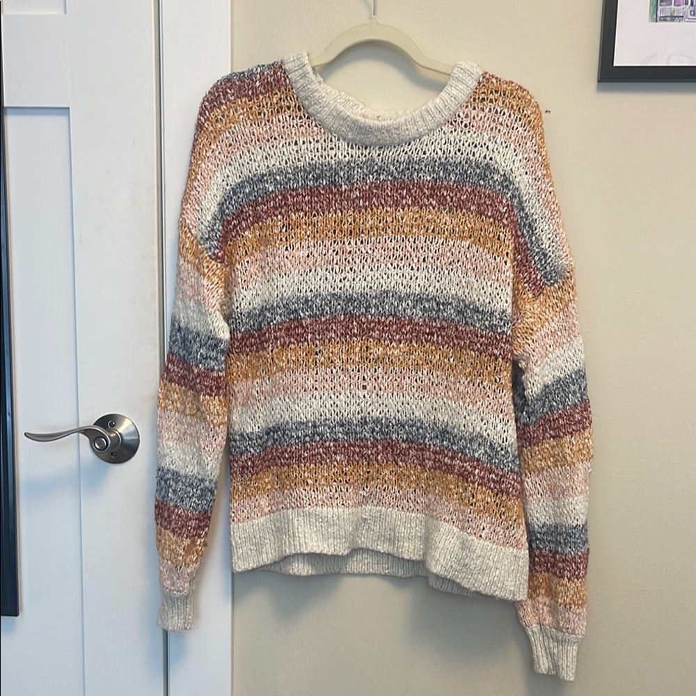 Striped Multicolor Knit Sweater